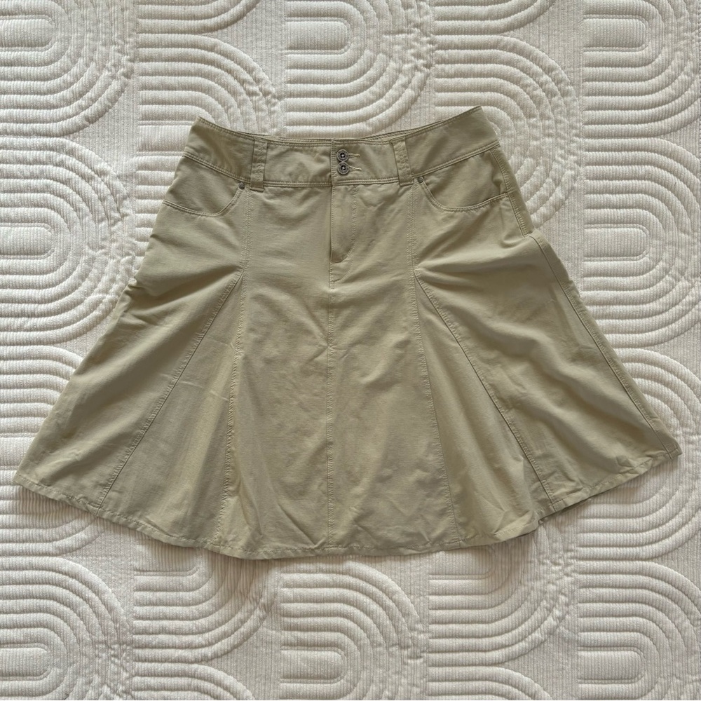 Royal Robbins khaki nylon skirt